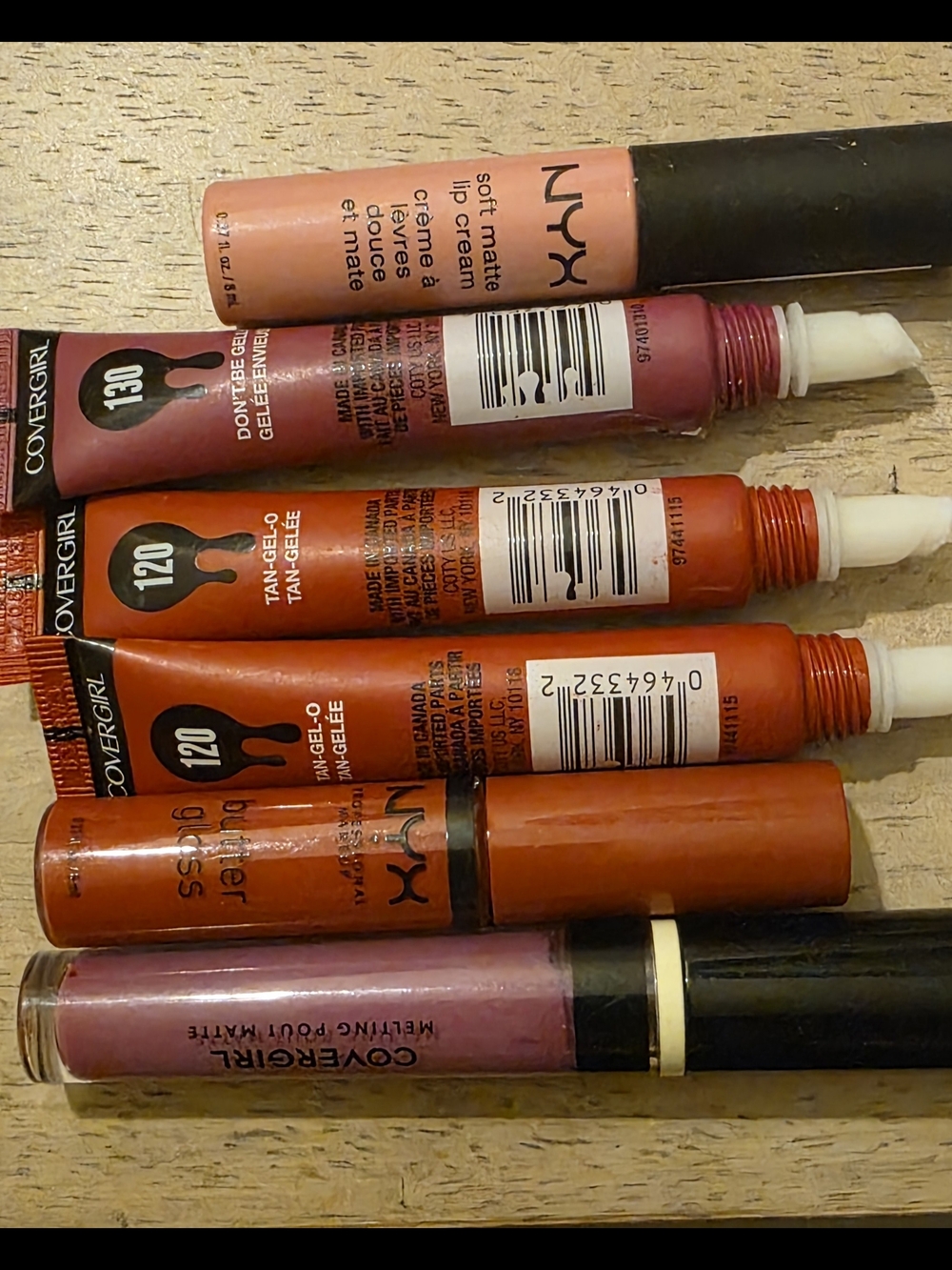 6 NYX & CoverGirl Lip Gloss